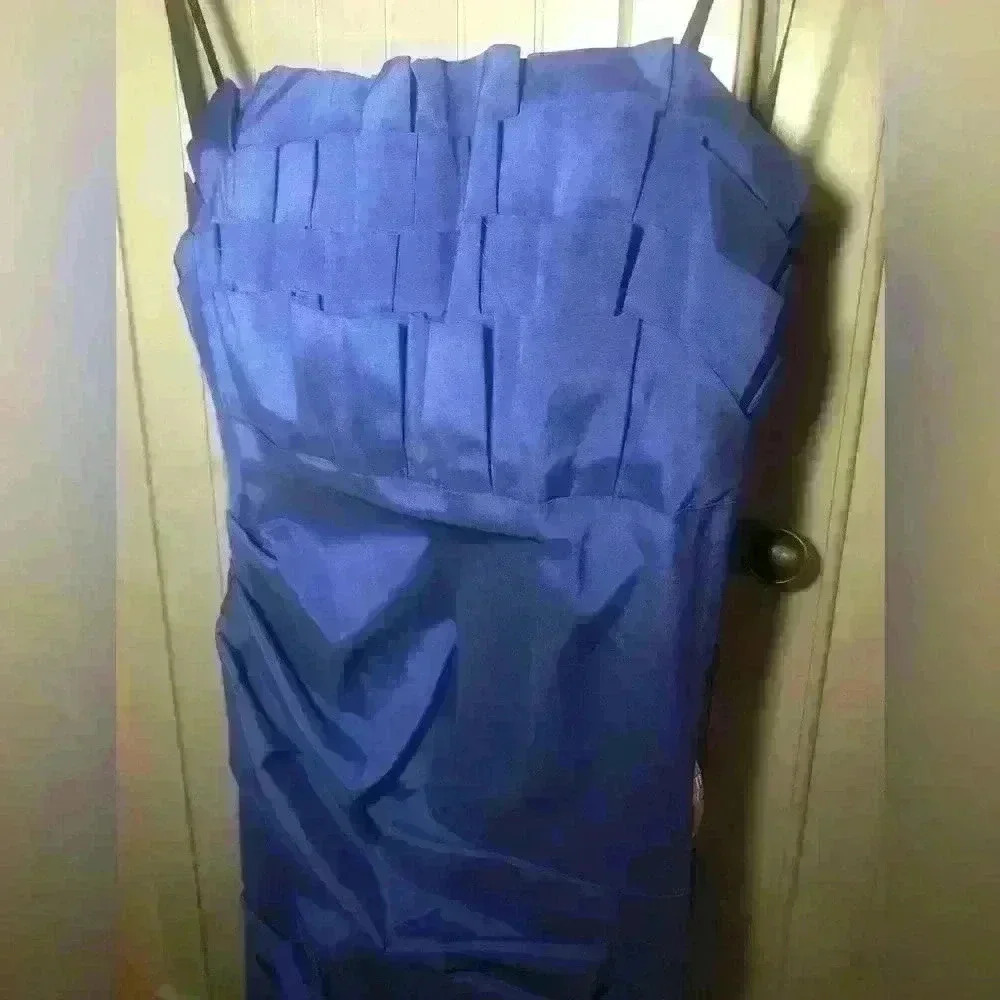 B. Darlin Strapless blue gown - Picture 6 of 7